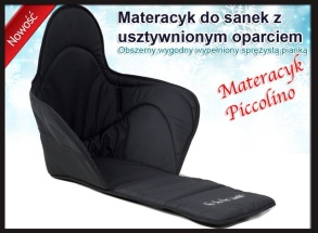 Матрасик довгий для санок Adbor Piccolino сірий