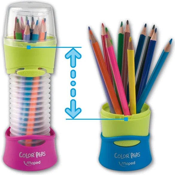 Олівці кольорові Maped Color Peps Classic 12 кв. розсувний пенал (MP.683212) 
