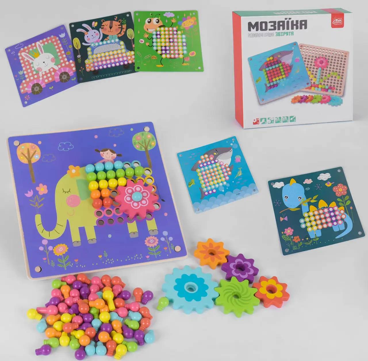 Дерев'яна мозаїка 75402 "4FUN Game Club wood", 82 деталі