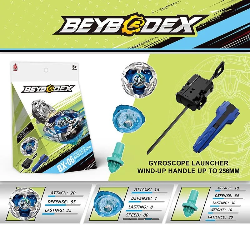 Бейблейд BX-06-B дзиґа, запускач, металопластик, в коробці