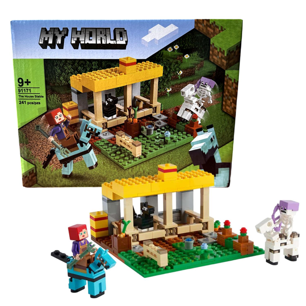 Конструктор My World Minecraft Стайня на 241 деталь (91171)